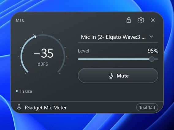 fGadget Mic Meter