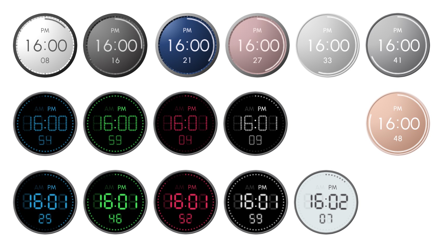 fGadget Digital Clock Face Style 1