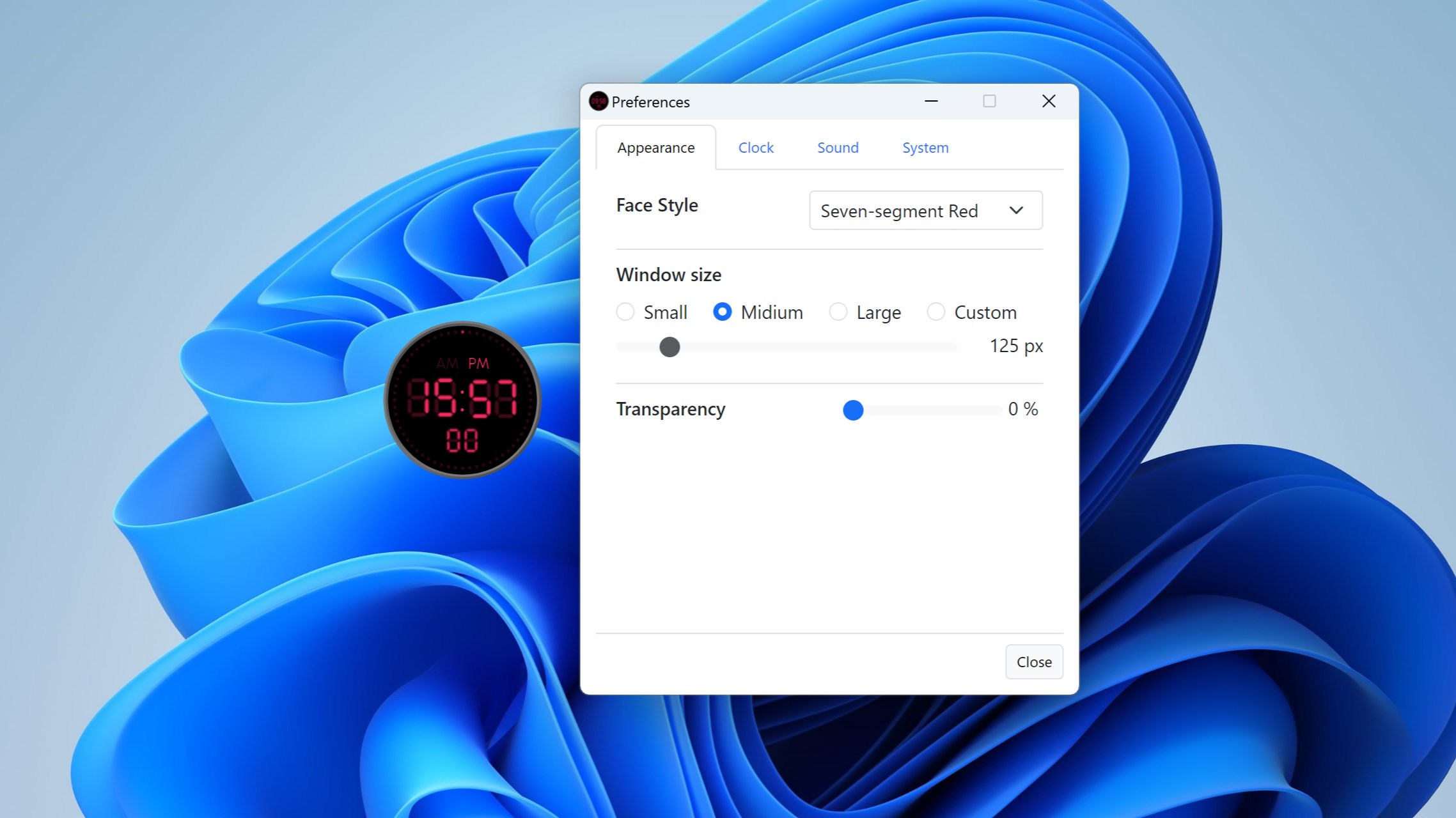 fGadget Digital Clock Face Style 2