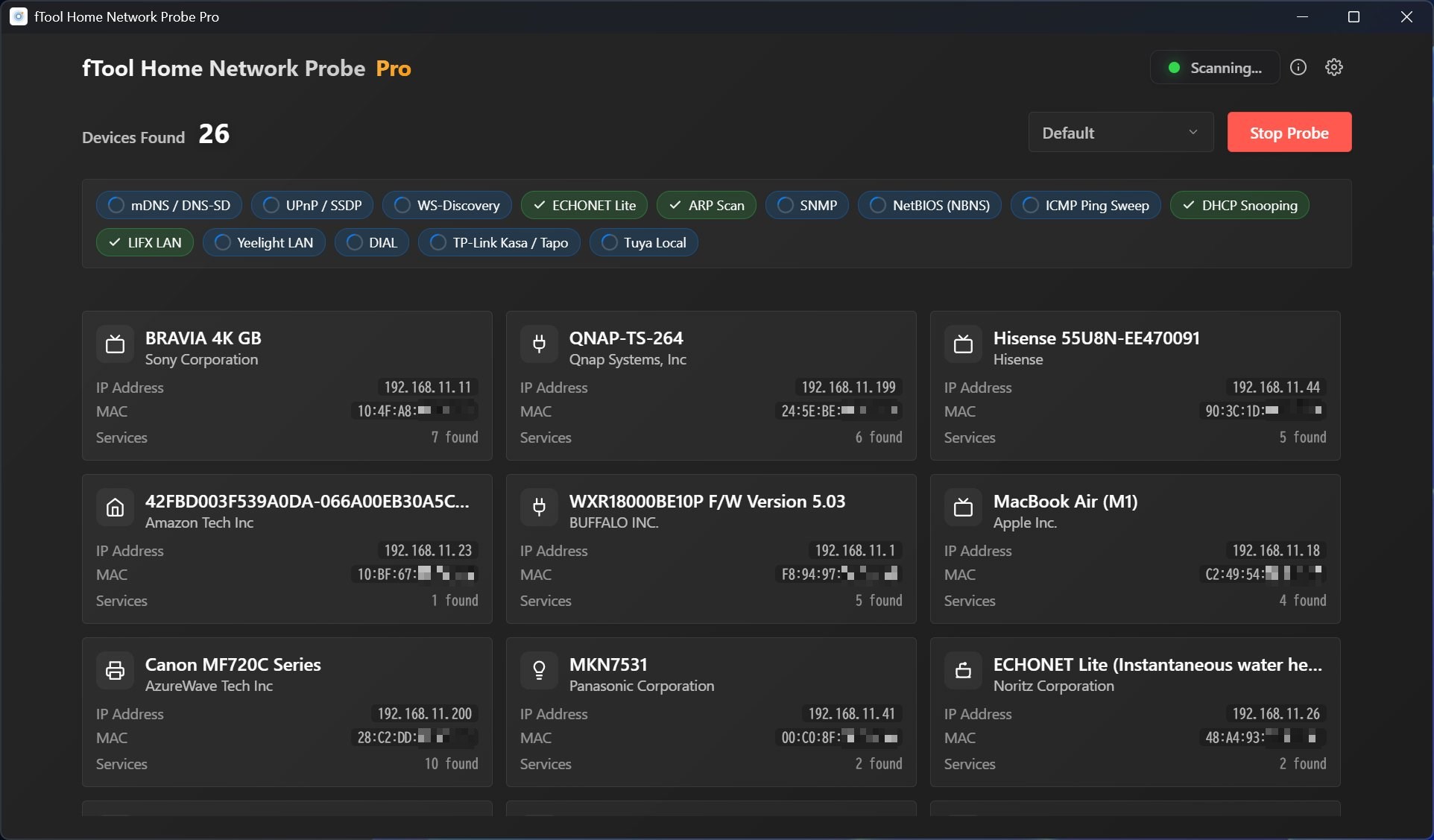 fTool Home Network Probe Pro Screenshot