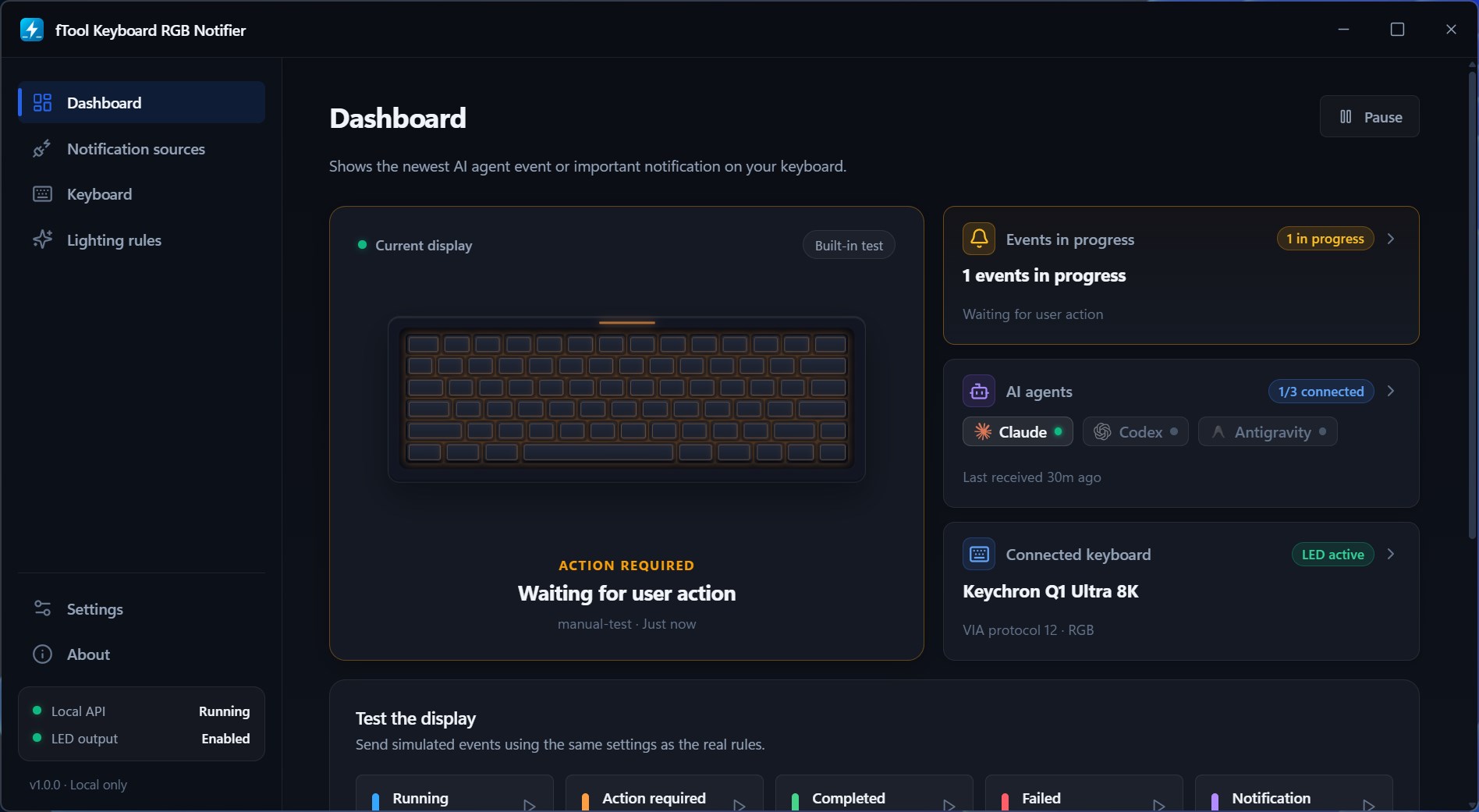 fTool Keyboard RGB Notifier Screenshot