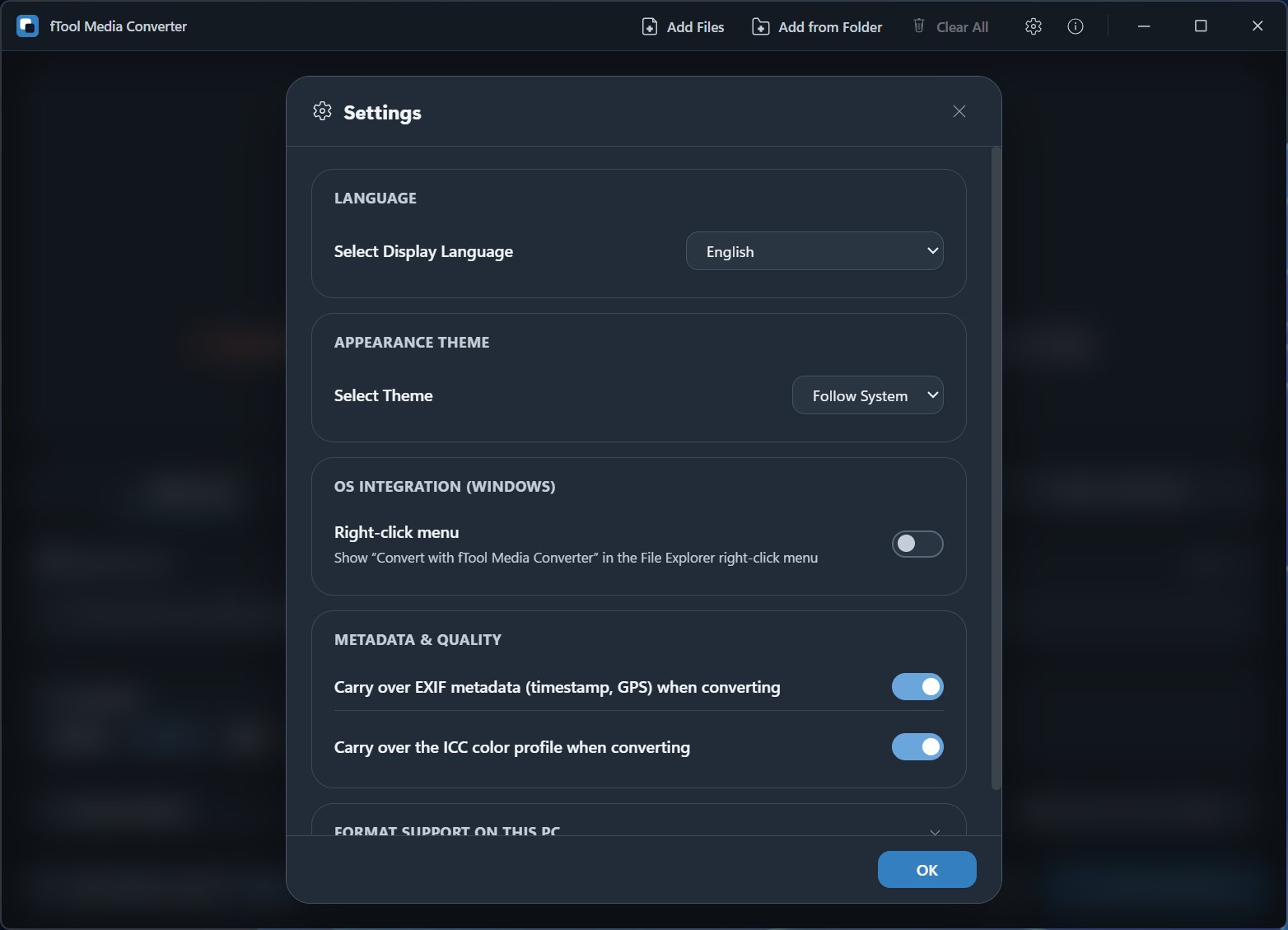 Audio and Video Optimization Settings